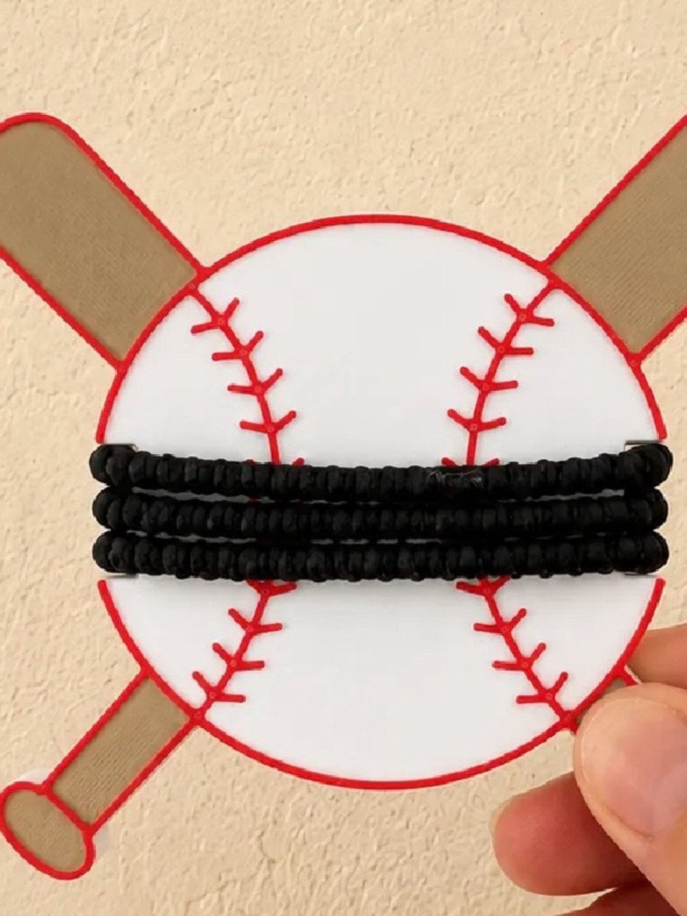 Black Spiral Coil Hair Ties – 6-Pack